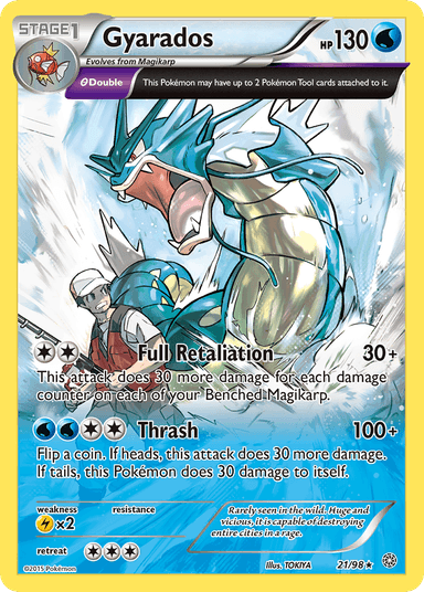 Carta Gyarados 21/98 do set Ancient Origins — Pokémon TCG | Bynx