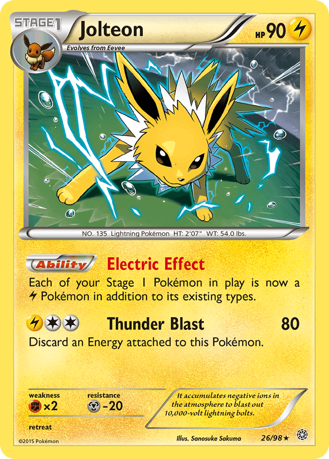 Carta Jolteon 26/98 do set Ancient Origins — Pokémon TCG | Bynx