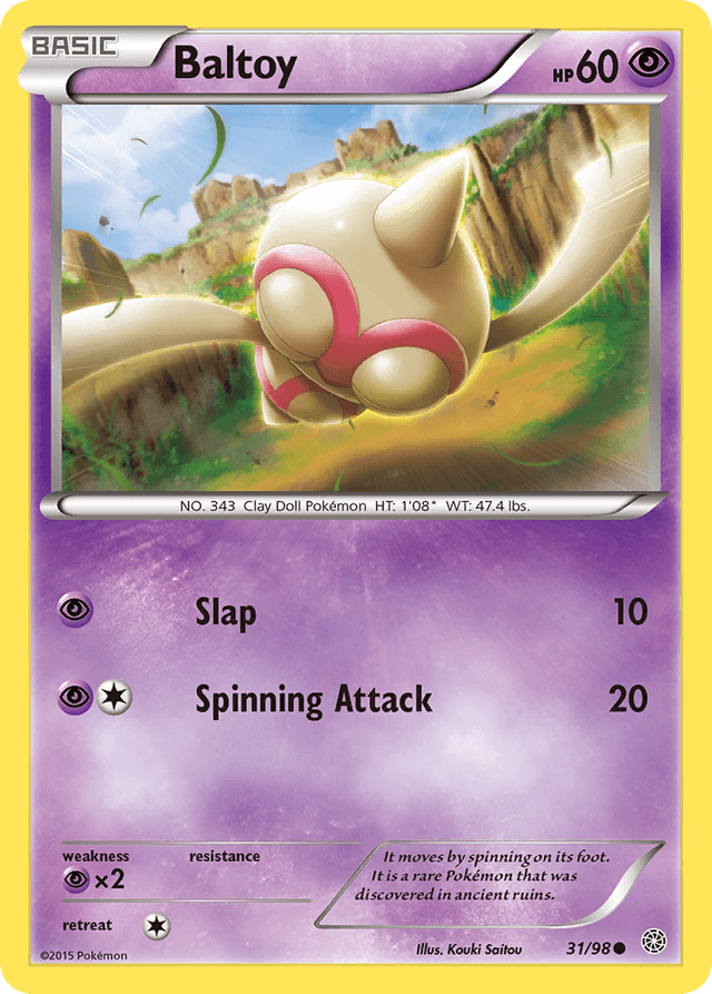 Carta Baltoy 31/98 do set Ancient Origins — Pokémon TCG | Bynx