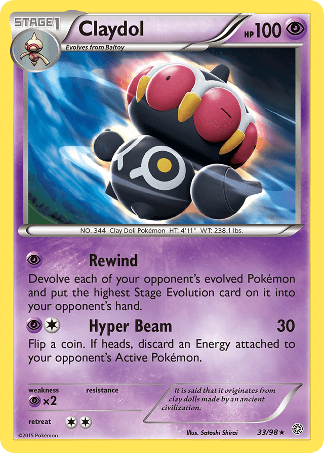 Carta Claydol 33/98 do set Ancient Origins — Pokémon TCG | Bynx
