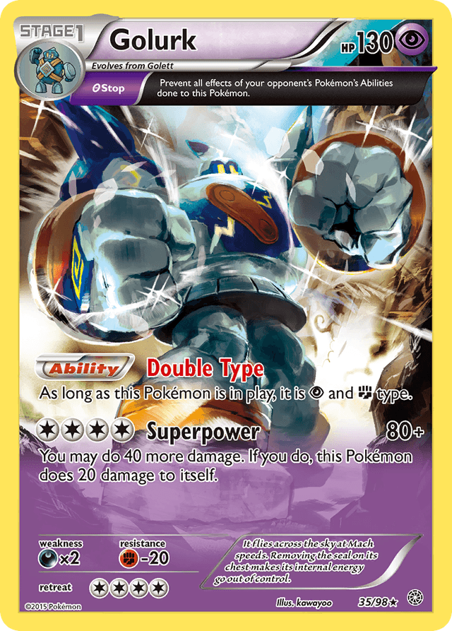 Carta Golurk 35/98 do set Ancient Origins — Pokémon TCG | Bynx
