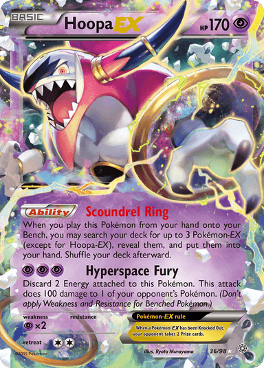 Carta Hoopa-EX 36/98 do set Ancient Origins — Pokémon TCG | Bynx