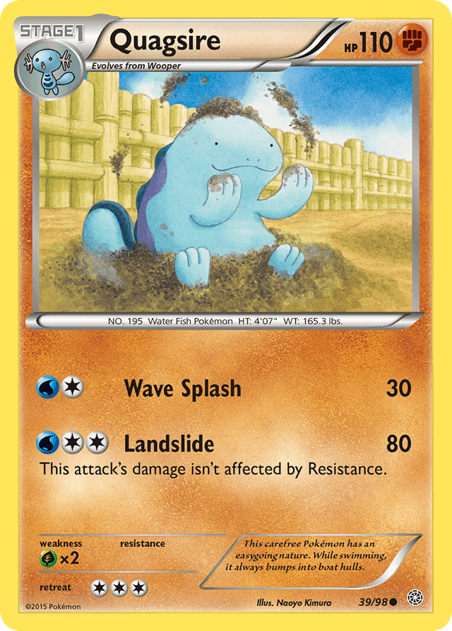 Carta Quagsire 39/98 do set Ancient Origins — Pokémon TCG | Bynx