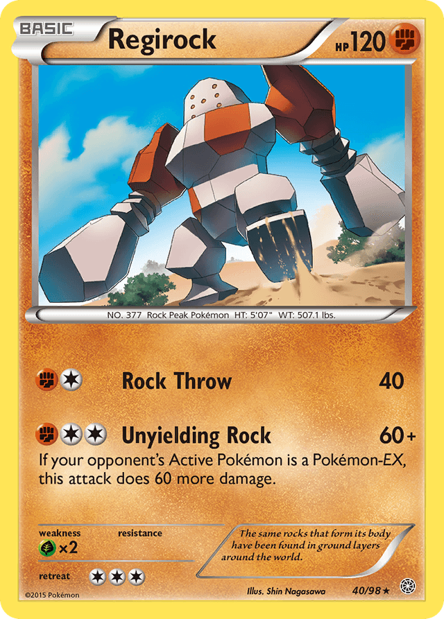 Carta Regirock 40/98 do set Ancient Origins — Pokémon TCG | Bynx