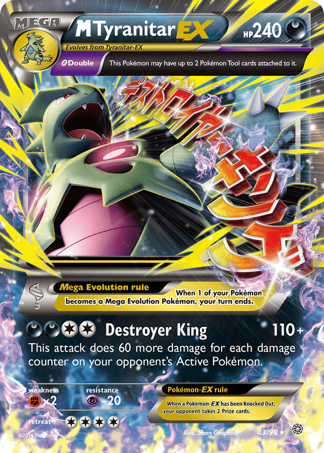 Carta M Tyranitar-EX 43/98 do set Ancient Origins — Pokémon TCG | Bynx