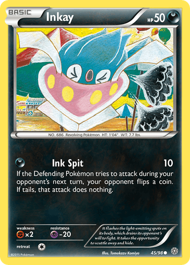 Carta Inkay 45/98 do set Ancient Origins — Pokémon TCG | Bynx