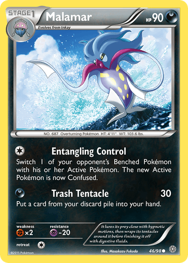Carta Malamar 46/98 do set Ancient Origins — Pokémon TCG | Bynx