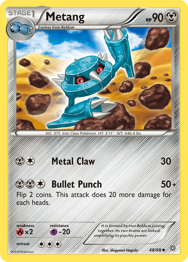 Carta Metang 48/98 do set Ancient Origins — Pokémon TCG | Bynx