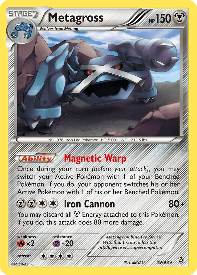 Carta Metagross 49/98 do set Ancient Origins — Pokémon TCG | Bynx