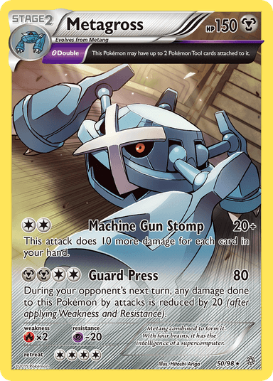 Carta Metagross 50/98 do set Ancient Origins — Pokémon TCG | Bynx