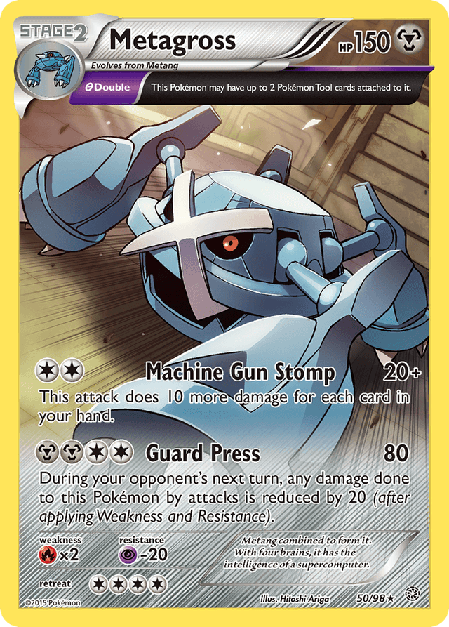 Carta Metagross 50/98 do set Ancient Origins — Pokémon TCG | Bynx