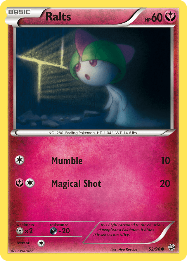 Carta Ralts 52/98 do set Ancient Origins — Pokémon TCG | Bynx