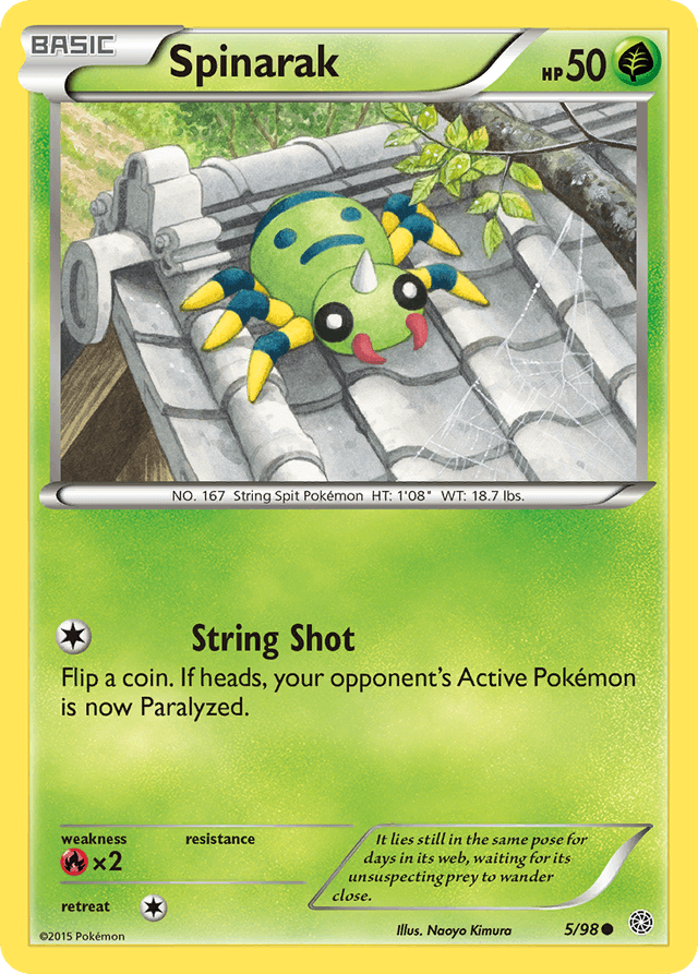 Carta Spinarak 5/98 do set Ancient Origins — Pokémon TCG | Bynx