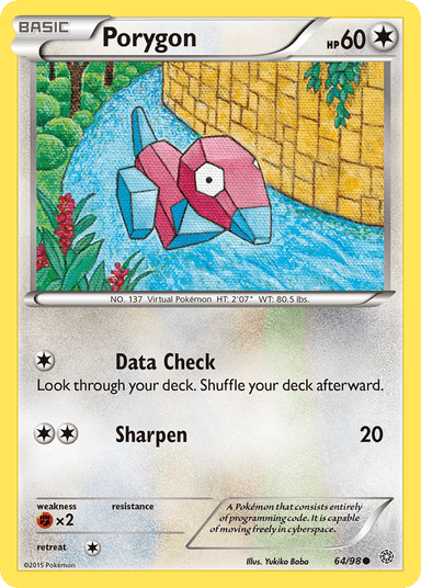 Carta Porygon 64/98 do set Ancient Origins — Pokémon TCG | Bynx