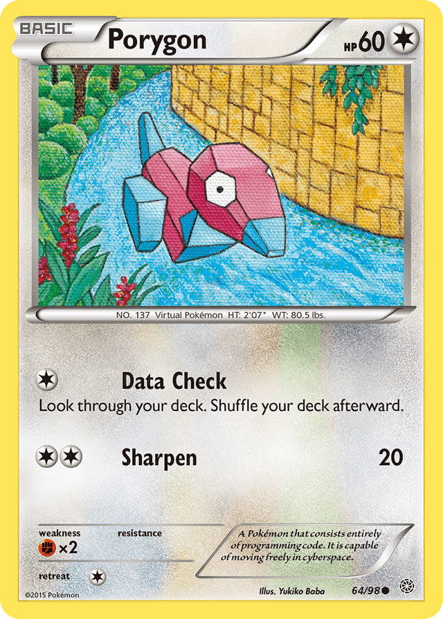 Carta Porygon 64/98 do set Ancient Origins — Pokémon TCG | Bynx