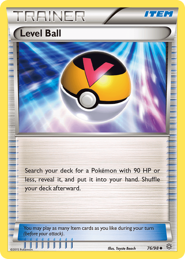 Carta Level Ball 76/98 do set Ancient Origins — Pokémon TCG | Bynx