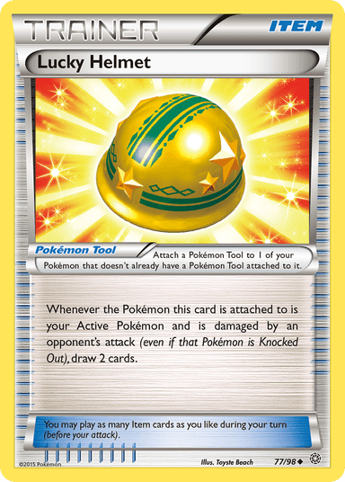 Carta Lucky Helmet 77/98 do set Ancient Origins — Pokémon TCG | Bynx