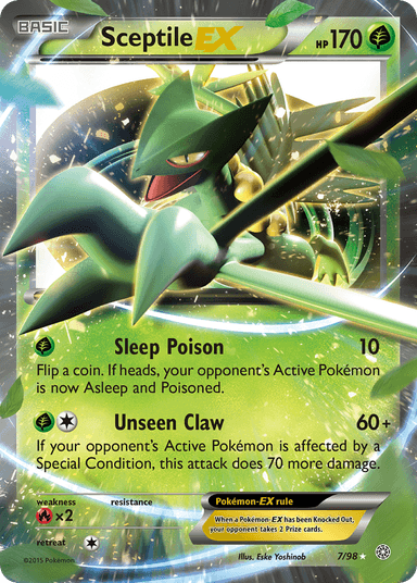 Carta Sceptile-EX 7/98 do set Ancient Origins — Pokémon TCG | Bynx