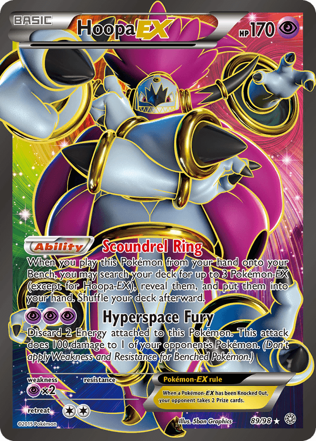 Carta Hoopa-EX 89/98 do set Ancient Origins — Pokémon TCG | Bynx