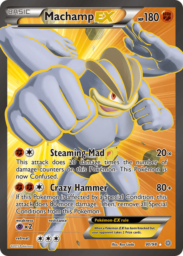 Carta Machamp-EX 90/98 do set Ancient Origins — Pokémon TCG | Bynx