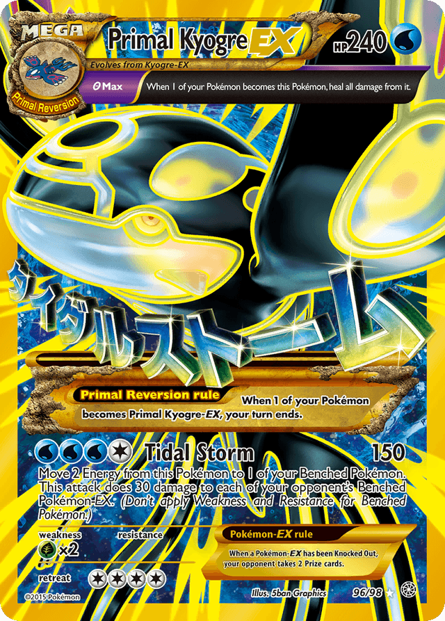 Carta Primal Kyogre-EX 96/98 do set Ancient Origins — Pokémon TCG | Bynx