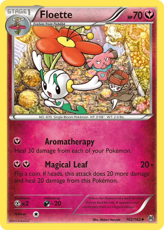 Carta Floette 102/162 do set BREAKthrough — Pokémon TCG | Bynx