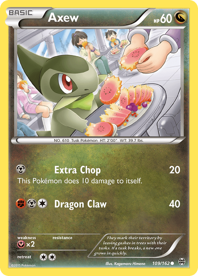 Carta Axew 109/162 do set BREAKthrough — Pokémon TCG | Bynx