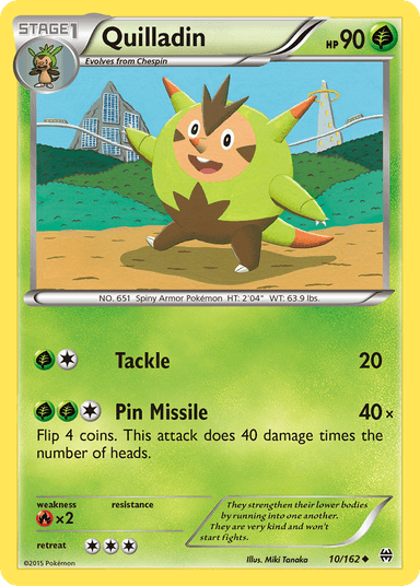 Carta Quilladin 10/162 do set BREAKthrough — Pokémon TCG | Bynx