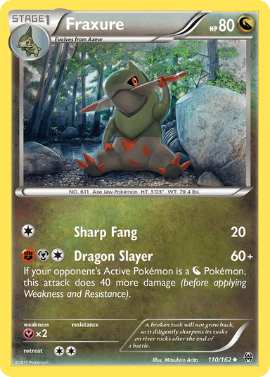 Carta Fraxure 110/162 do set BREAKthrough — Pokémon TCG | Bynx