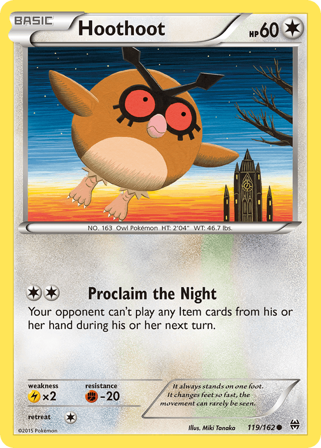 Carta Hoothoot 119/162 do set BREAKthrough — Pokémon TCG | Bynx