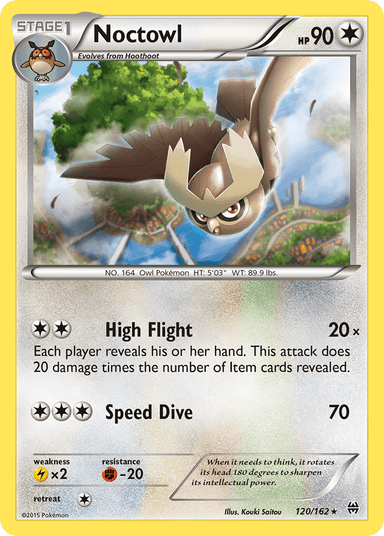 Carta Noctowl 120/162 do set BREAKthrough — Pokémon TCG | Bynx