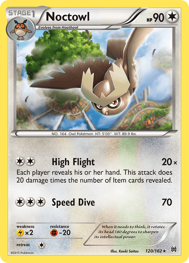 Carta Noctowl 120/162 do set BREAKthrough — Pokémon TCG | Bynx