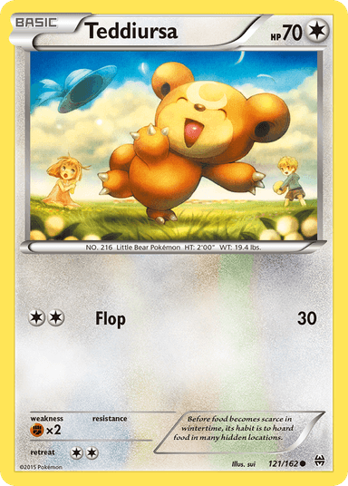 Carta Teddiursa 121/162 do set BREAKthrough — Pokémon TCG | Bynx