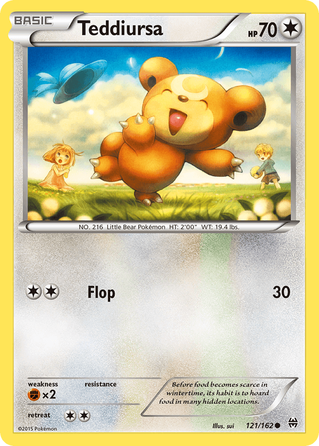 Carta Teddiursa 121/162 do set BREAKthrough — Pokémon TCG | Bynx