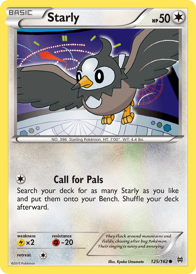 Carta Starly 125/162 do set BREAKthrough — Pokémon TCG | Bynx