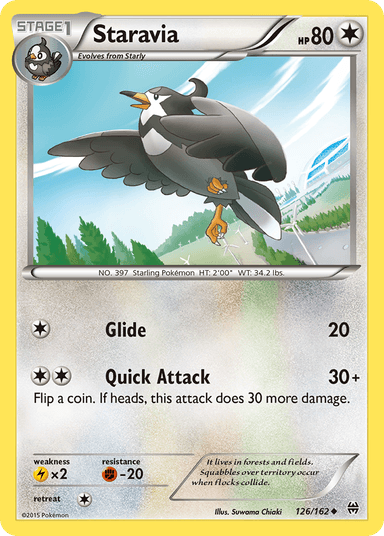 Carta Staravia 126/162 do set BREAKthrough — Pokémon TCG | Bynx