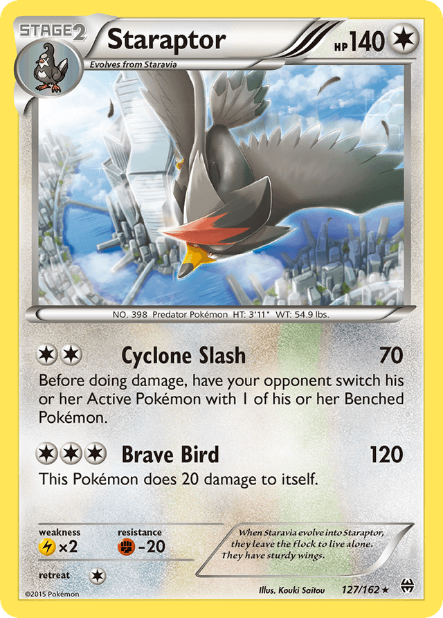 Carta Staraptor 127/162 do set BREAKthrough — Pokémon TCG | Bynx