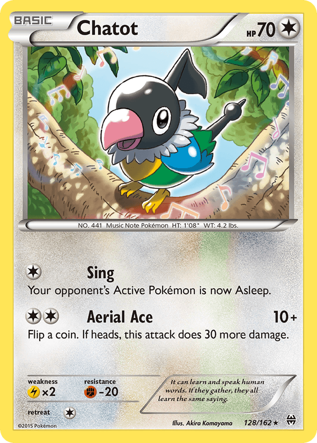 Carta Chatot 128/162 do set BREAKthrough — Pokémon TCG | Bynx