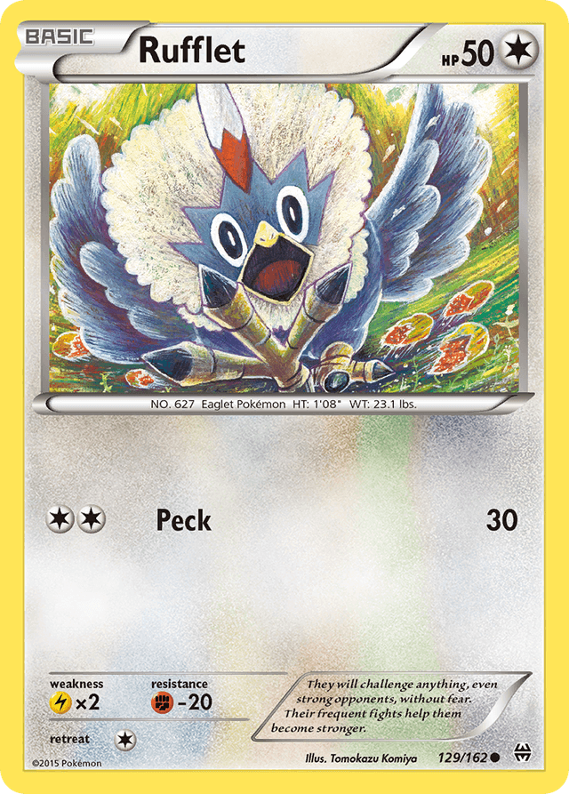 Carta Rufflet 129/162 do set BREAKthrough — Pokémon TCG | Bynx