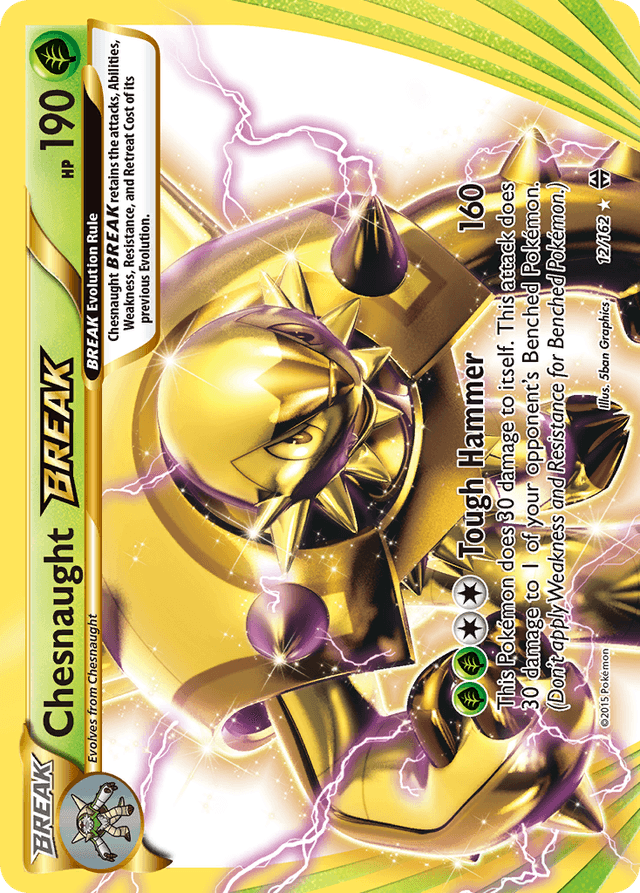 Carta Chesnaught BREAK 12/162 do set BREAKthrough — Pokémon TCG | Bynx