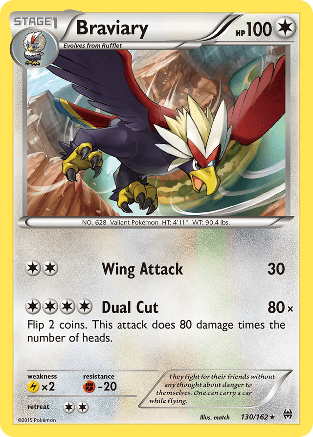Carta Braviary 130/162 do set BREAKthrough — Pokémon TCG | Bynx
