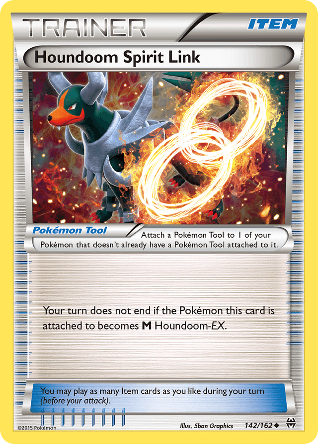 Carta Houndoom Spirit Link 142/162 do set BREAKthrough — Pokémon TCG | Bynx