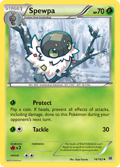 Carta Spewpa 14/162 do set BREAKthrough — Pokémon TCG | Bynx