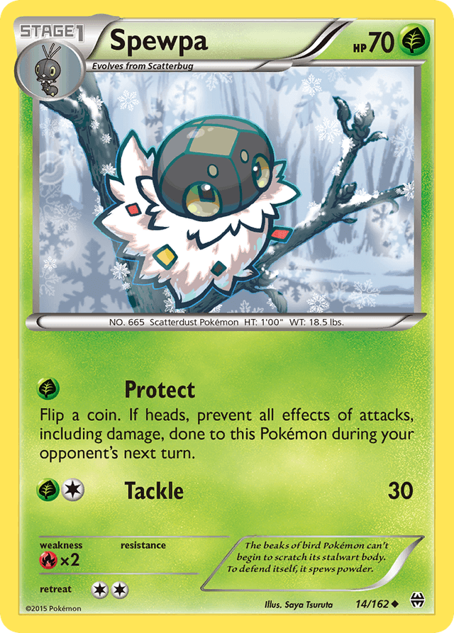 Carta Spewpa 14/162 do set BREAKthrough — Pokémon TCG | Bynx