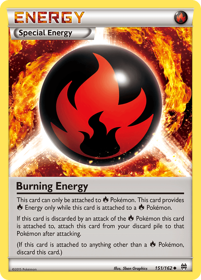 Carta Burning Energy 151/162 do set BREAKthrough — Pokémon TCG | Bynx