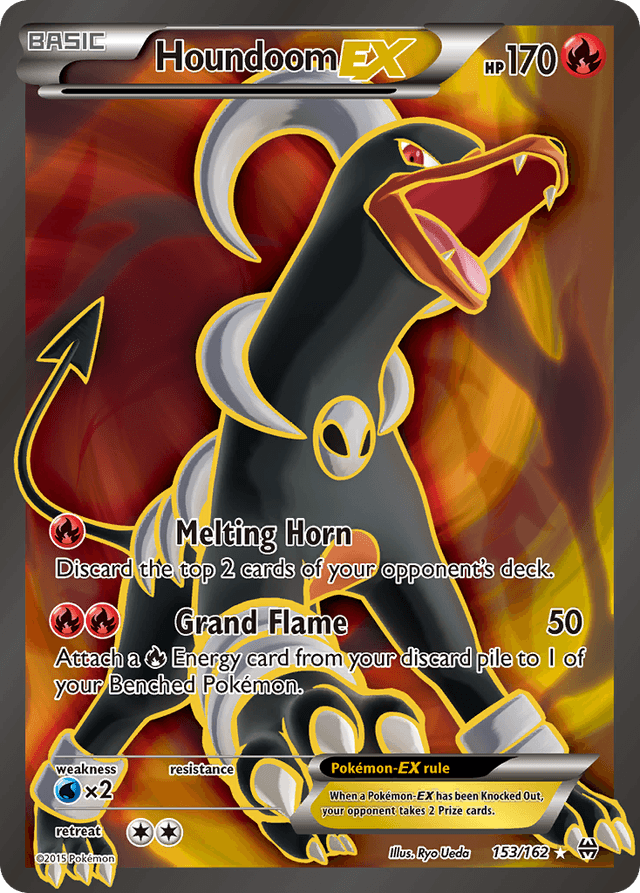 Carta Houndoom-EX 153/162 do set BREAKthrough — Pokémon TCG | Bynx