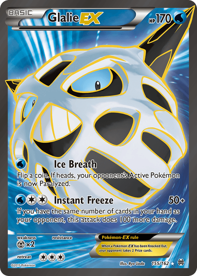Carta Glalie-EX 155/162 do set BREAKthrough — Pokémon TCG | Bynx
