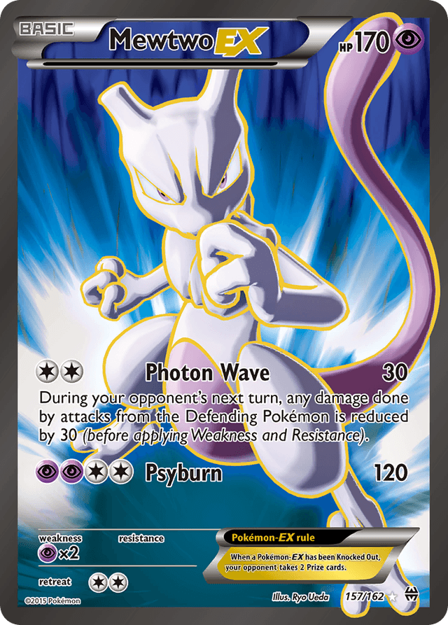 Carta Mewtwo-EX 157/162 do set BREAKthrough — Pokémon TCG | Bynx