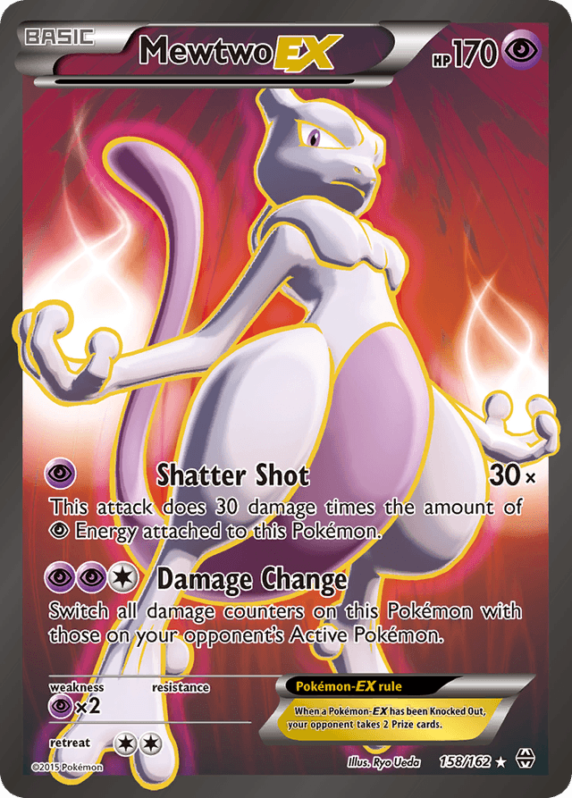 Carta Mewtwo-EX 158/162 do set BREAKthrough — Pokémon TCG | Bynx