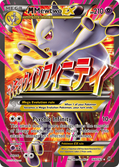 Carta M Mewtwo-EX 160/162 do set BREAKthrough — Pokémon TCG | Bynx